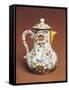 Coffee Pot, Ca 1760, Polychrome Maiolica, Perhaps from Pasquale Rubati Manufacture, Milan, Italy-null-Framed Stretched Canvas