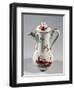 Coffee Pot Decorated with Landscape and Insects, Majolica-null-Framed Giclee Print