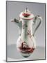 Coffee Pot Decorated with Landscape and Insects, Majolica-null-Mounted Giclee Print