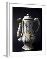 Coffee Pot, Maiolica, Castelli Manufacture, Abruzzo, Italy-null-Framed Giclee Print