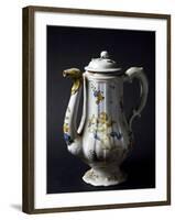 Coffee Pot, Maiolica, Castelli Manufacture, Abruzzo, Italy-null-Framed Giclee Print