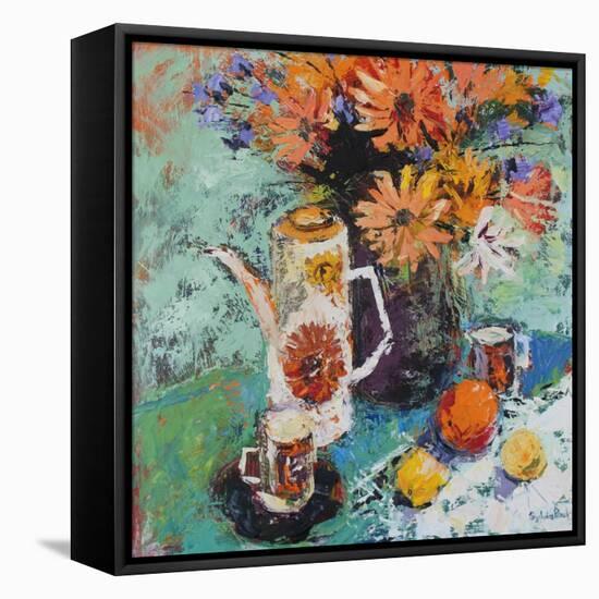 Coffee Pot Still Life-Sylvia Paul-Framed Stretched Canvas