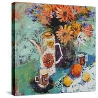 Coffee Pot Still Life-Sylvia Paul-Stretched Canvas