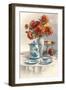 Coffee Pot with Chyrsanthemums-null-Framed Art Print