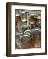 Coffee Pots, Bascarsija Ottoman Era, Sarajevo, Bosnia & Hercegovina-Walter Bibikow-Framed Photographic Print