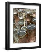 Coffee Pots, Bascarsija Ottoman Era, Sarajevo, Bosnia & Hercegovina-Walter Bibikow-Framed Photographic Print