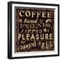 Coffee Quote II-Pela Design-Framed Art Print