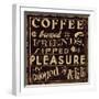 Coffee Quote II-Pela Design-Framed Premium Giclee Print