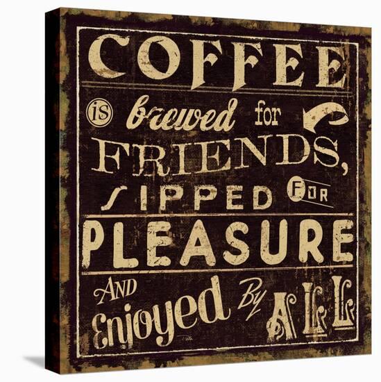 Coffee Quote II-Pela Design-Stretched Canvas