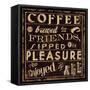 Coffee Quote II-Pela Design-Framed Stretched Canvas