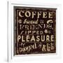 Coffee Quote II-Pela Design-Framed Art Print