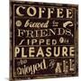 Coffee Quote II-Pela Design-Mounted Art Print