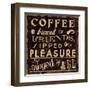 Coffee Quote II-Pela Design-Framed Art Print