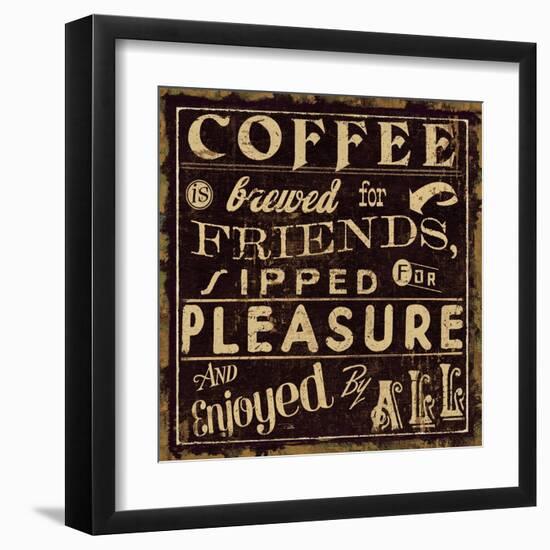 Coffee Quote II-Pela Design-Framed Art Print