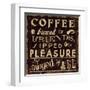 Coffee Quote II-Pela Design-Framed Art Print