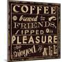 Coffee Quote II-Pela Design-Mounted Art Print