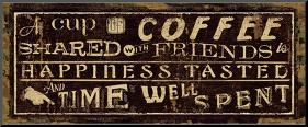 Coffee Quote III-Pela Design-Mounted Print