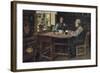 Coffee rest break 1900-Harald Oscar Sohlberg-Framed Giclee Print