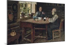 Coffee rest break 1900-Harald Oscar Sohlberg-Mounted Giclee Print