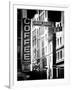 Coffee Shop Bar Sign, Union Square, Manhattan, New York, US, Old Black and White Photography-Philippe Hugonnard-Framed Premium Photographic Print