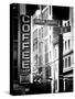 Coffee Shop Bar Sign, Union Square, Manhattan, New York, US, Old Black and White Photography-Philippe Hugonnard-Stretched Canvas
