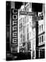 Coffee Shop Bar Sign, Union Square, Manhattan, New York, US, Old Black and White Photography-Philippe Hugonnard-Stretched Canvas