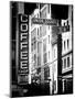 Coffee Shop Bar Sign, Union Square, Manhattan, New York, US, Old Black and White Photography-Philippe Hugonnard-Mounted Premium Photographic Print