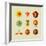 Coffee Shop Icons-cienpies-Framed Premium Giclee Print