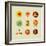 Coffee Shop Icons-cienpies-Framed Art Print