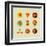 Coffee Shop Icons-cienpies-Framed Art Print