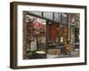 Coffee shop in the Belltown area of Seattle, Washington, USA-Janis Miglavs-Framed Photographic Print