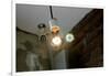 Coffee Shop Light Fixture West Village NYC-null-Framed Photo