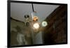 Coffee Shop Light Fixture West Village NYC-null-Framed Photo