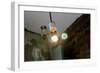 Coffee Shop Light Fixture West Village NYC-null-Framed Photo