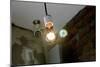 Coffee Shop Light Fixture West Village NYC-null-Mounted Photo