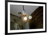 Coffee Shop Light Fixture West Village NYC-null-Framed Photo