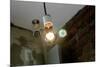 Coffee Shop Light Fixture West Village NYC-null-Mounted Photo