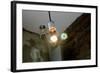 Coffee Shop Light Fixture West Village NYC-null-Framed Photo