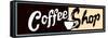 Coffee Shop Sign Or Banner-Bigelow Illustrations-Framed Stretched Canvas