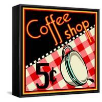 Coffee Shop-Kate Ward Thacker-Framed Stretched Canvas