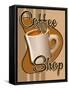 Coffee Shop-Retroplanet-Framed Stretched Canvas