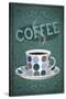 Coffee Sign-Lantern Press-Stretched Canvas