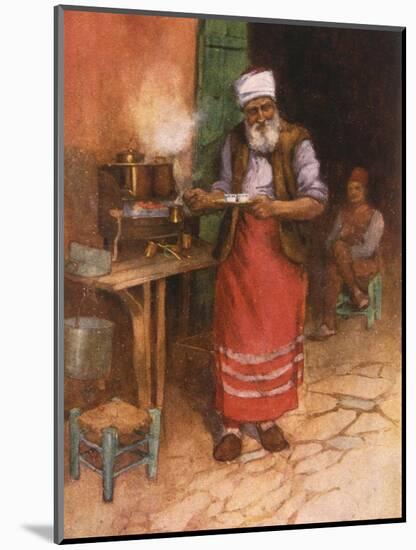 Coffee Sold in Istanbul-Warwick Goble-Mounted Photographic Print