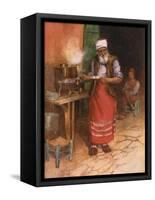 Coffee Sold in Istanbul-Warwick Goble-Framed Stretched Canvas