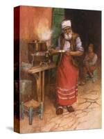 Coffee Sold in Istanbul-Warwick Goble-Stretched Canvas