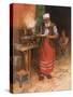 Coffee Sold in Istanbul-Warwick Goble-Stretched Canvas