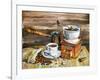 Coffee Still Life-yurchak alevtina-Framed Art Print