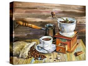 Coffee Still Life-yurchak alevtina-Stretched Canvas