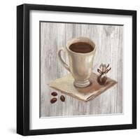 Coffee Time IV on Wood-Silvia Vassileva-Framed Art Print