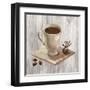 Coffee Time IV on Wood-Silvia Vassileva-Framed Art Print